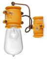 Kinkiet w stylu industrialnym Ferroluce C1523 Vintage Giallo Urban Retro