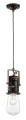 Lampa wisząca w stylu industrialnym Ferroluce C1740 Vintage Nero Urban Retro