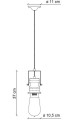Lampa wisząca w stylu industrialnym Ferroluce C1740 Vintage Nero Urban Retro