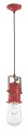 Lampa wisząca w stylu industrialnym Ferroluce C1740 Vintage Rosso Urban Retro