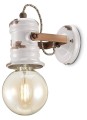 Kinkiet w stylu industrialnym Ferroluce C1843 Vintage Bianco Urban Retro