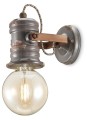Kinkiet w stylu industrialnym Ferroluce C1843 Vintage Tortora Urban Retro