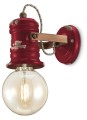 Kinkiet w stylu industrialnym Ferroluce C1843 Vintage Bordeaux Urban Retro
