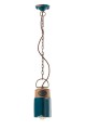 Lampa wisząca w stylu loft Ferroluce C1620 Vintage Verde Industrial Retro