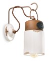 Kinkiet w stylu loft Ferroluce C1621 Vintage Bianco Industrial Retro