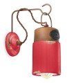 Kinkiet w stylu loft Ferroluce C1621 Vintage Rosso Industrial Retro