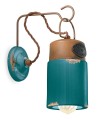 Kinkiet w stylu loft Ferroluce C1621 Vintage Verde Industrial Retro