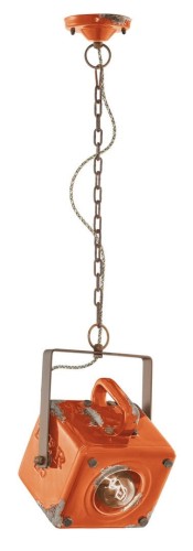 Lampa wisząca w stylu loft Ferroluce C1652 Vintage Arancio Industrial Retro