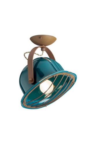 Lampa sufitowa w stylu loft Ferroluce C1658 Vintage Verde Industrial Retro