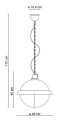 Lampa wisząca w stylu loft Ferroluce C1680 Vintage Bianco Industrial Retro