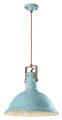 Lampa wisząca w stylu loft Ferroluce C1690 Vintage Azzurro Industrial Retro