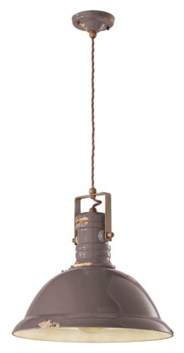 Lampa wisząca w stylu loft Ferroluce C1690 Vintage Tortora Industrial Retro