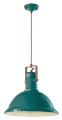 Lampa wisząca w stylu loft Ferroluce C1690 Vintage Verde Industrial Retro
