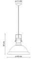 Lampa wisząca w stylu loft Ferroluce C1690 Vintage Bordeaux Industrial Retro
