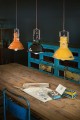 Lampa wisząca w stylu loft Ferroluce C1691 Vintage Azzurro Industrial Retro