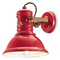 Kinkiet w stylu loft Ferroluce C1693 Vintage Rosso Industrial Retro