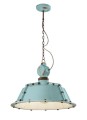 Lampa wisząca w stylu loft Ferroluce C1720 Vintage Azzurro Industrial Retro