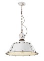 Lampa wisząca w stylu loft Ferroluce C1720 Vintage Bianco Industrial Retro