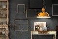 Lampa wisząca w stylu loft Ferroluce C1720 Vintage Arancio Industrial Retro