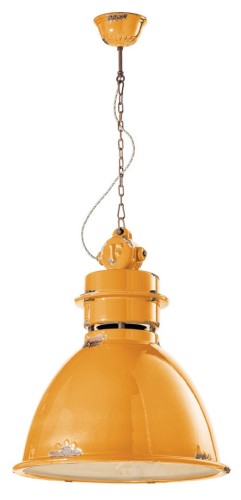 Lampa wisząca w stylu loft Ferroluce C1750 Vintage Giallo Industrial Retro
