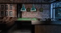 Lampa wisząca w stylu loft Ferroluce C1750 Vintage Arancio Industrial Retro