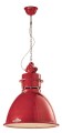 Lampa wisząca w stylu loft Ferroluce C1750 Vintage Rosso Industrial Retro