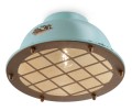 Lampa sufitowa w stylu loft Ferroluce C1760 Vintage Azzurro Industrial Retro