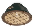 Lampa sufitowa w stylu loft Ferroluce C1760 Vintage Nero Industrial Retro