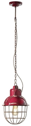 Lampa wisząca w stylu loft Ferroluce C1770 Vintage Bordeaux Industrial Retro