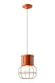 Lampa wisząca w stylu loft Ferroluce C2340 Vintage Arancio Industrial Retro
