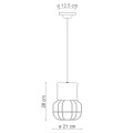 Lampa wisząca w stylu loft Ferroluce C2340 Vintage Arancio Industrial Retro