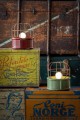 Lampa stołowa w stylu loft Ferroluce C2345 Vintage Verde Industrial Retro