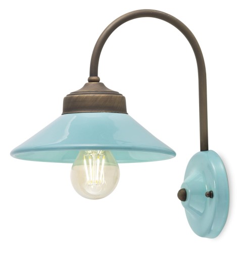 Kinkiet w stylu vintage Ferroluce C1630 Azzurro Colors Retro