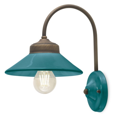 Kinkiet w stylu vintage Ferroluce C1630 Verde Colors Retro