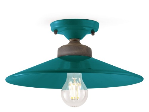 Plafon w stylu vintage Ferroluce C1633 Verde Colors Retro
