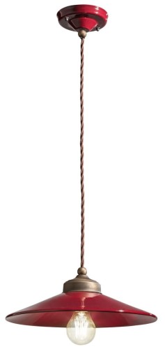 Lampa wisząca w stylu vintage Ferroluce C1635 Bordeaux Colors Retro
