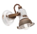 Kinkiet loftowy Ferroluce C1675 Vintage Bianco Loft Retro