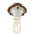 Plafon ceramiczny Ferroluce C1702 Vintage Bianco Pipes Retro