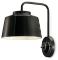 Kinkiet w stylu Retro Ferroluce C2002 Smalto Nero 50's Retro
