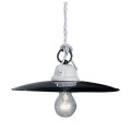 Lampa wisząca biało-czarna Ferroluce C004 Potenza Classic – śr. 35 cm