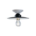 Lampa sufitowa biało-czarna Ferroluce C005 Potenza Classic