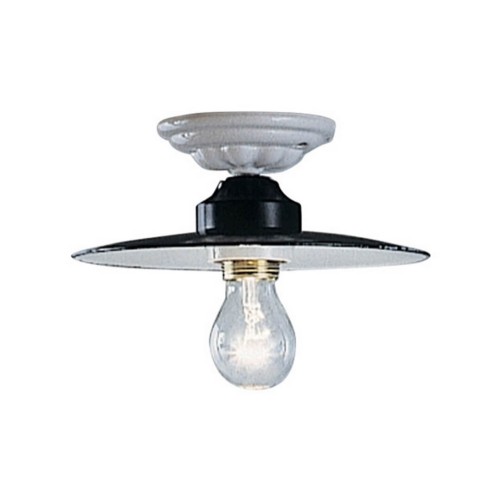 Lampa sufitowa biało-czarna Ferroluce C006 Potenza Classic