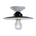 Lampa sufitowa biało-czarna Ferroluce C007 Potenza Classic