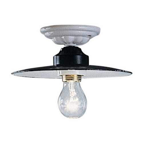 Lampa sufitowa biało-czarna Ferroluce C007 Potenza Classic