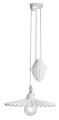 Lampa wisząca klasyczna z plisowanym kloszem Ferroluce C008 L’aquila Classic