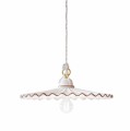 Lampa wisząca klasyczna z plisowanym kloszem Ferroluce C009 L’aquila Classic