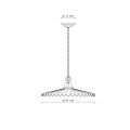 Lampa wisząca klasyczna z plisowanym kloszem Ferroluce C009 L’aquila Classic