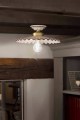 Lampa sufitowa klasyczna z plisowanym kloszem Ferroluce C086 L’aquila Classic