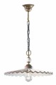 Lampa wisząca klasyczna z plisowanym kloszem Ferroluce C163 L’aquila Classic