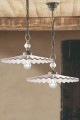 Lampa wisząca klasyczna z plisowanym kloszem Ferroluce C163 L’aquila Classic